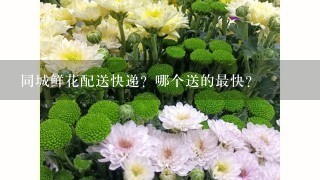 同城鲜花配送快递？哪个送的最快？