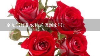 京东买鲜花农村送货到家吗?